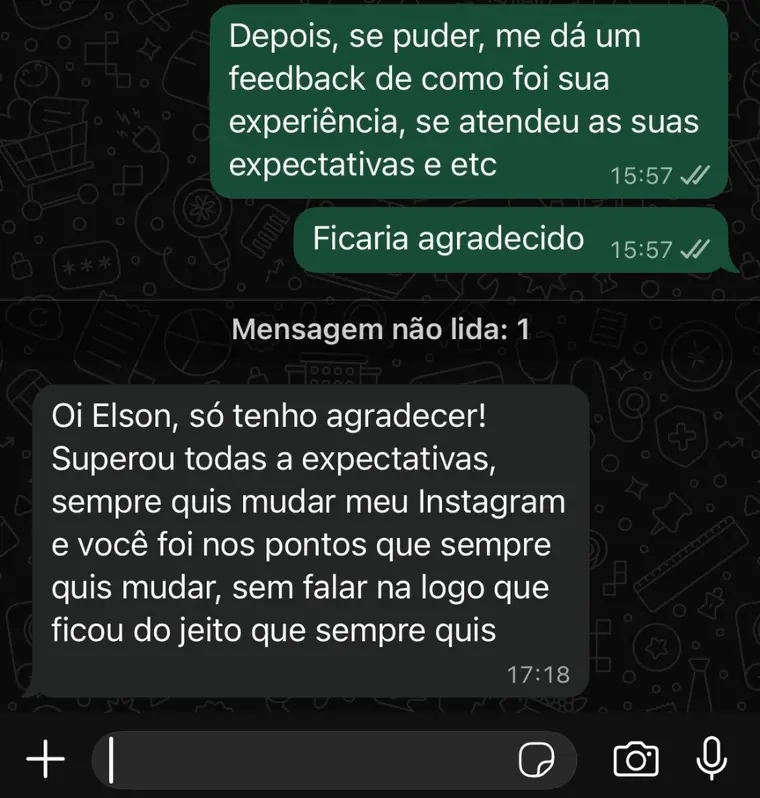 Conversa real de cliente Gold Box sobre o redesign