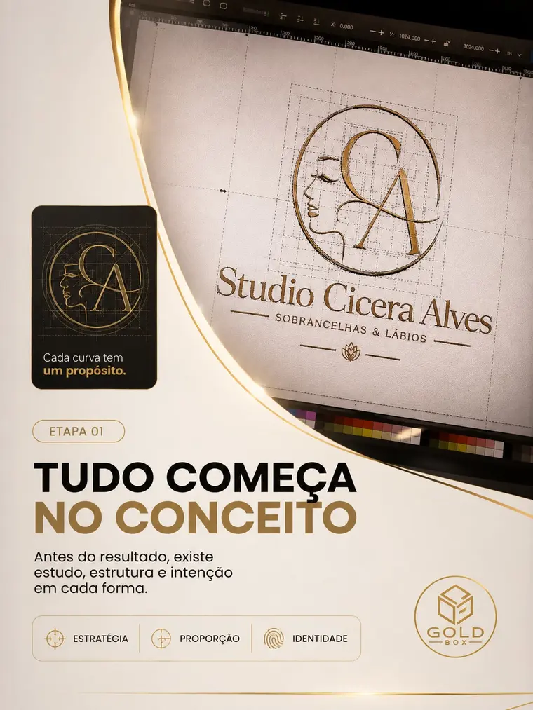 Refinamento da identidade do Studio Cícera Alves